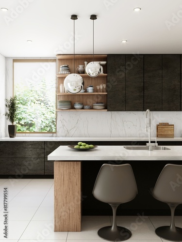 New modern kitchen interior