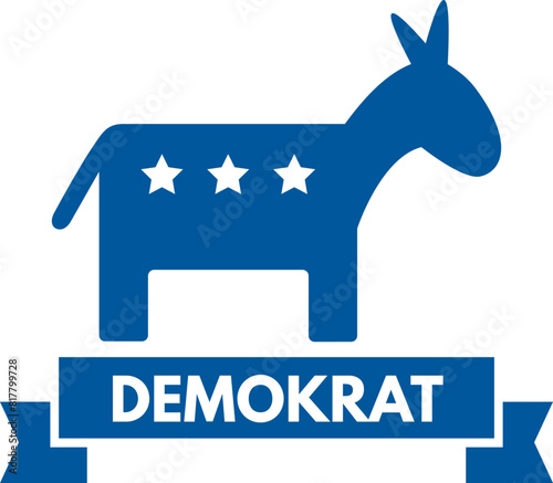 American election badges and vote logo, labels, design elements, United States, banner collection to encourage voting elections. Vintage elections, campaign and voting signs set.