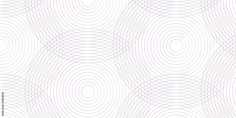 Seamless geometric spiral pattern and abstract circle wave lines overlapping pattern isolated. Design  technology or modern concept. Ornament overlapping background. Colorful element line pattern.
