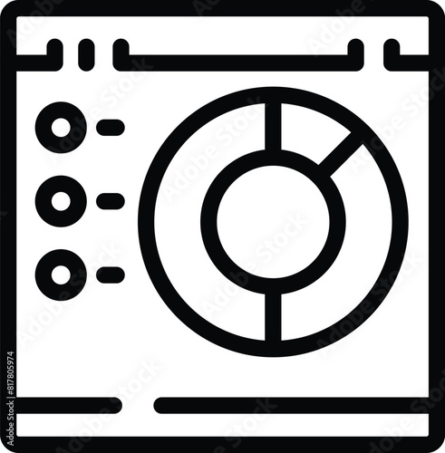 Collapsed business icon outline vector. Startup failure. Crashed financial capital