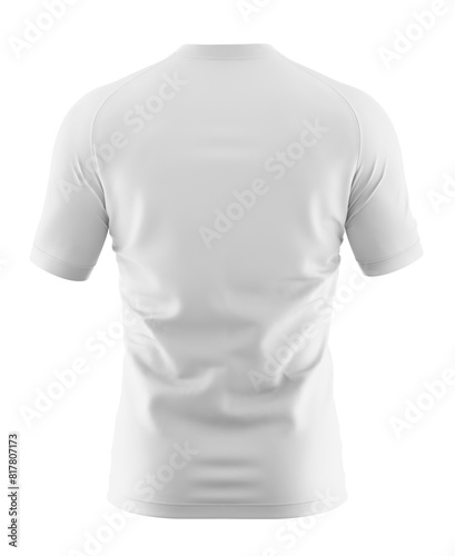 Men's T-shirt Mockup: 3D Rendering on Isolated Background