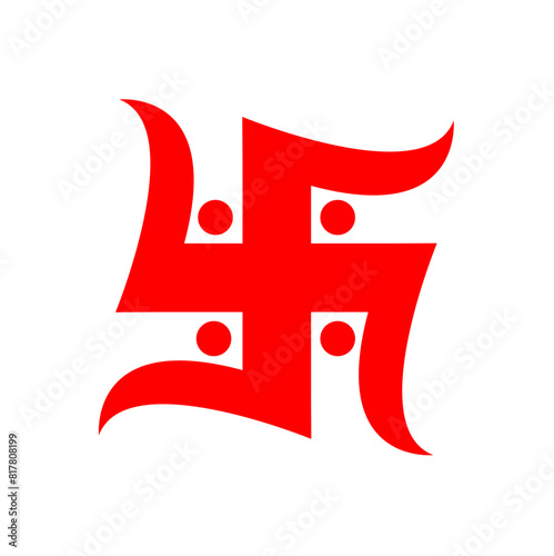 Hindu holy swastika icon