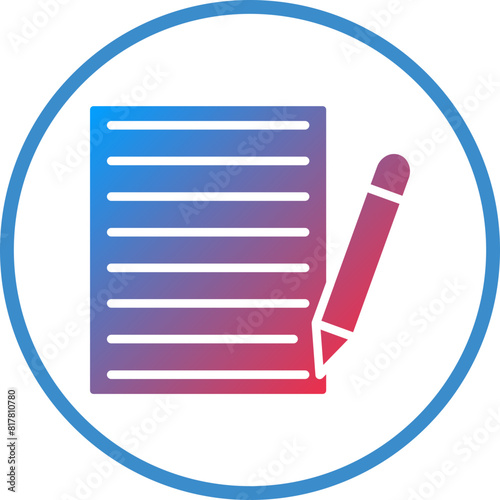 Content Writing Icon Style