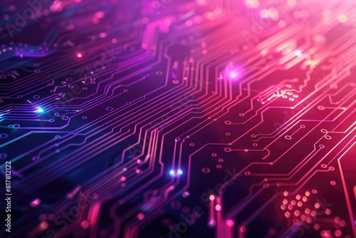 Wallpaper Mural Detailed view of a computer circuit board. Ideal for technology concepts Torontodigital.ca