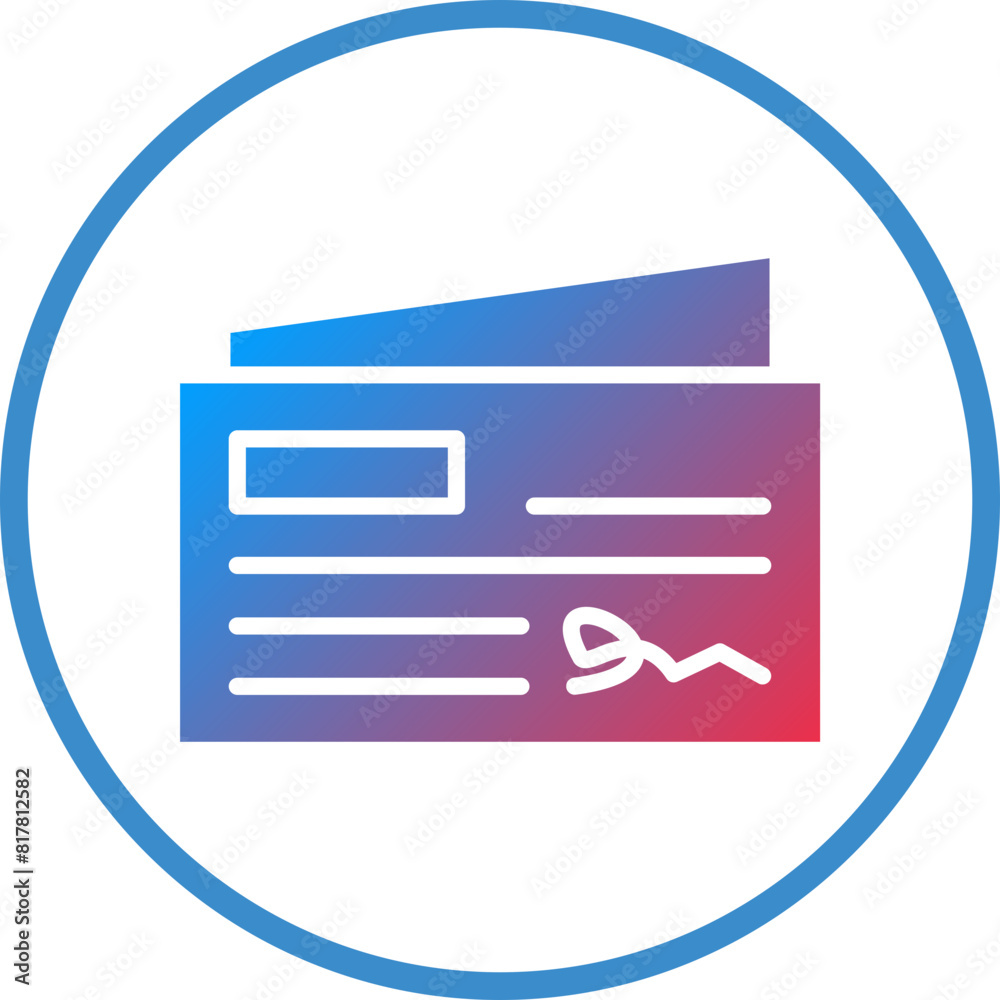 Cheque Icon Style Cheque Icon Style