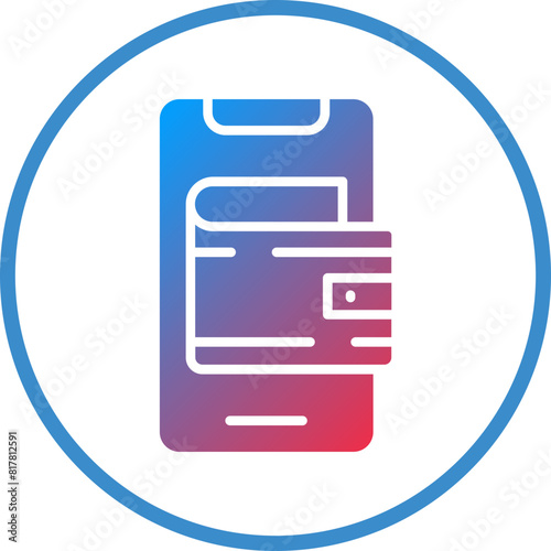 Mobile Wallet Icon Style