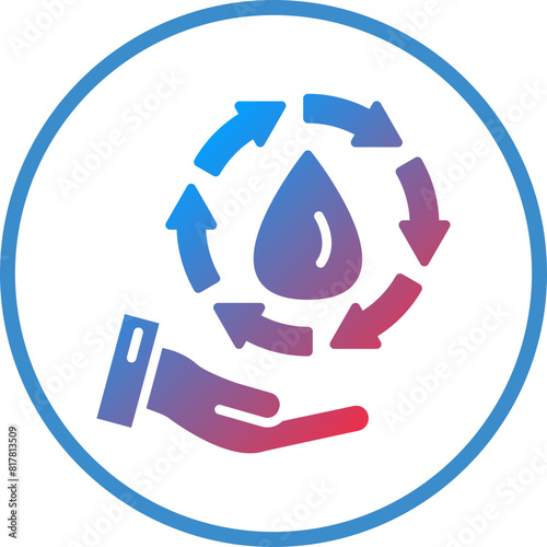 Save Water Icon Style