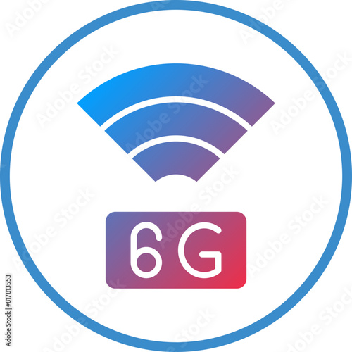 6G Network Icon Style