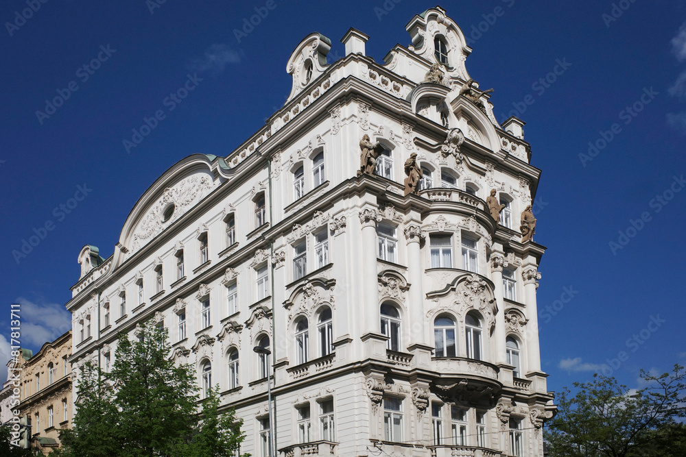 Classic architecture in the city of Prague Classic architecture in the city of Prague