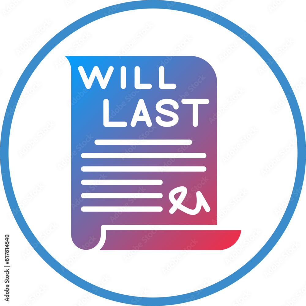 Last Will Icon Style Last Will Icon Style