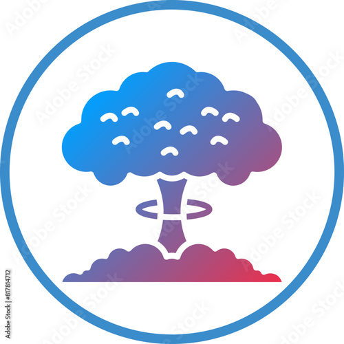 Atomic Bomb Icon Style