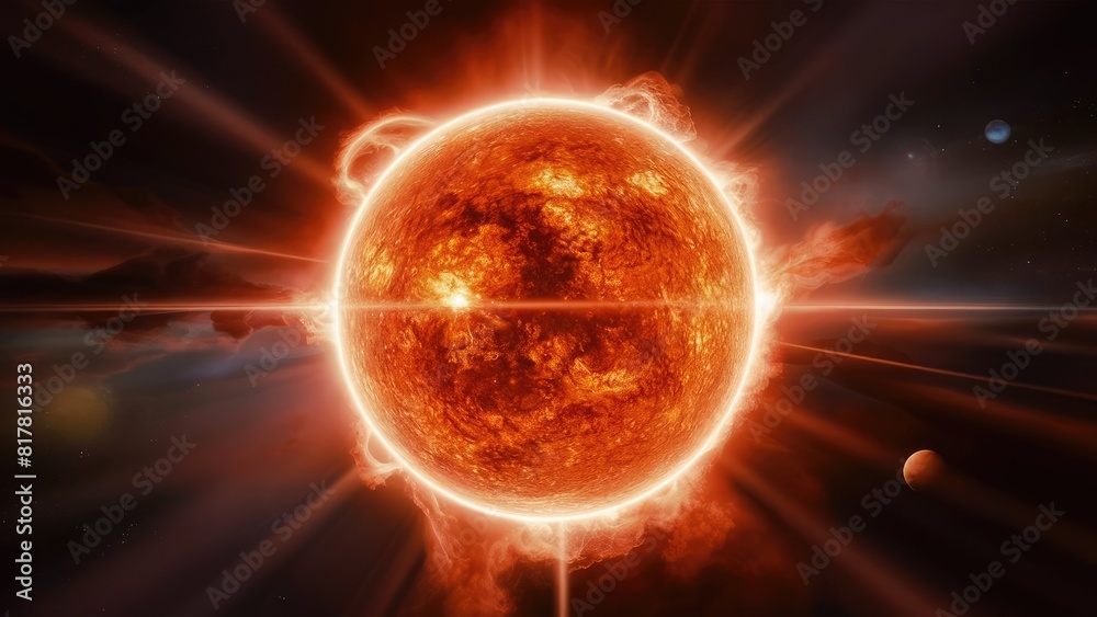 Obraz premium Turbulent Solar Surface for creative advertising project