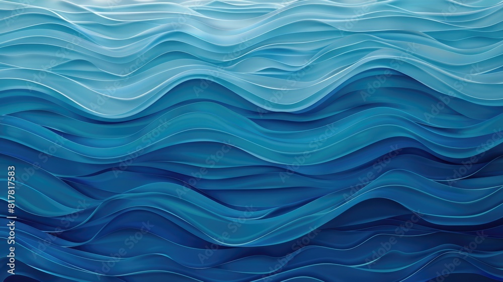 The image is of a blue ocean with a wave cresting