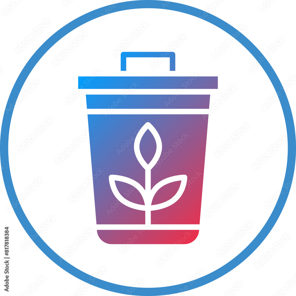Plant Trash Icon Style