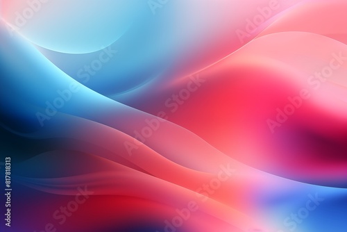 Abstract Wave Pattern with Gradient Colors in Blue and Pink.