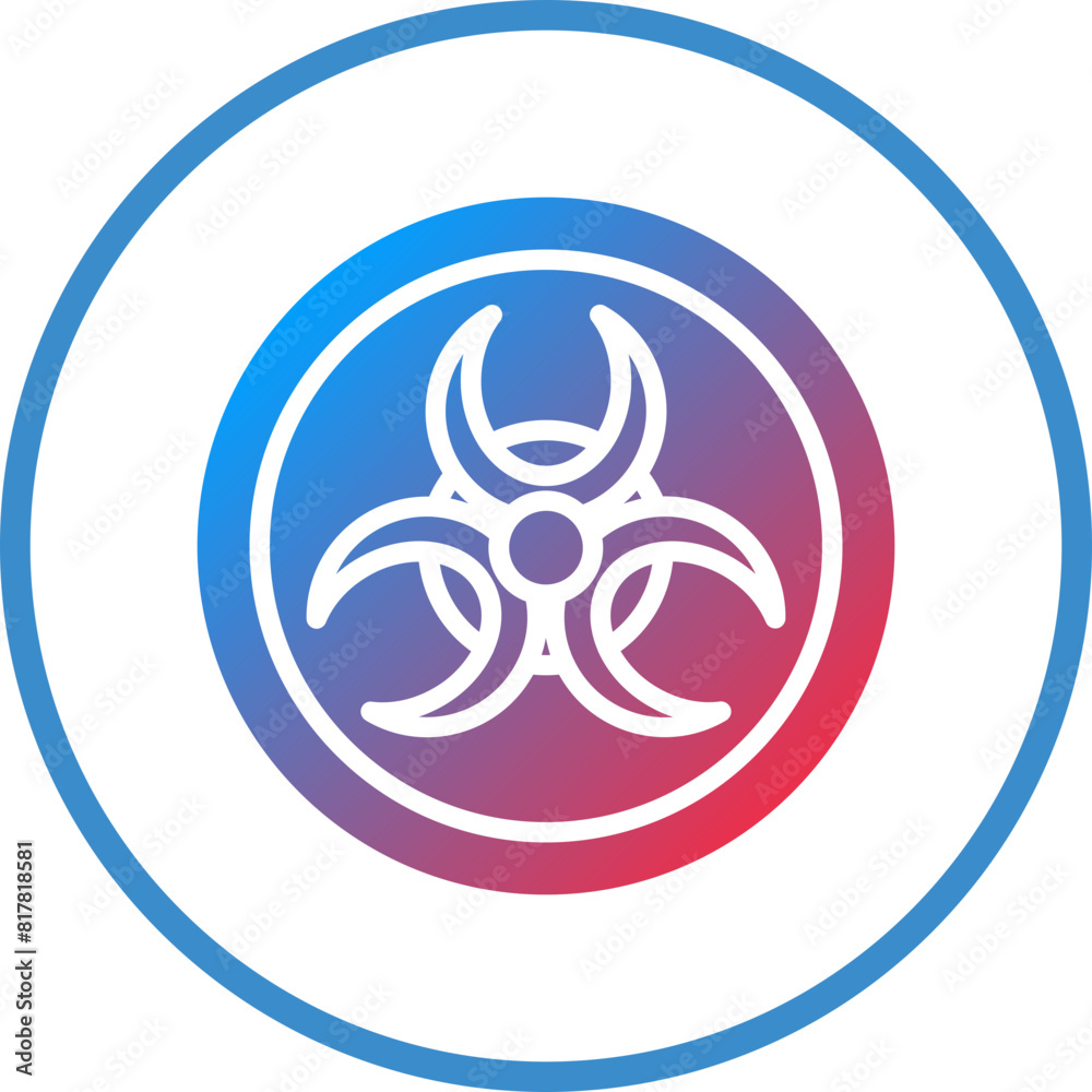 Radioactive Icon Style Radioactive Icon Style