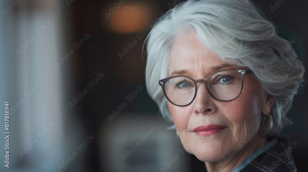 Portrait of mature businesswoman. Portrait of mature businesswoman.