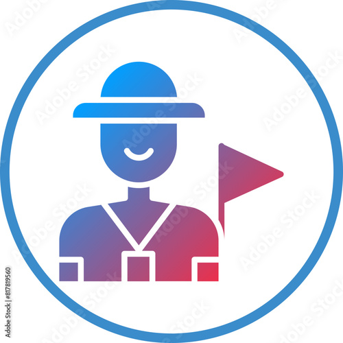 Tour Guide Icon Style