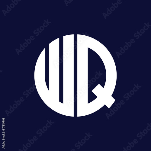 modern wq letter logo design