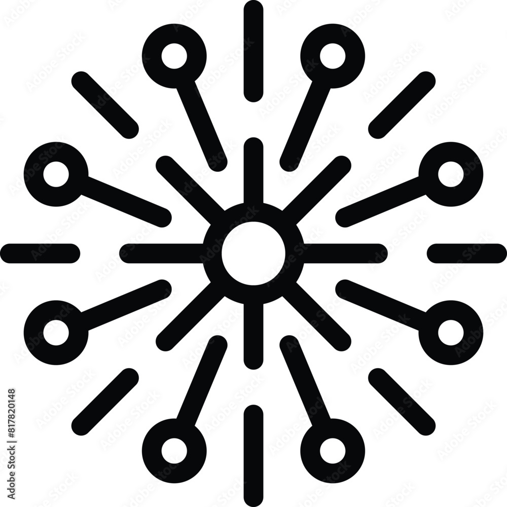 Black and white digital graphic of a simplistic sunburst or starburst design, ideal for various creative projects Black and white digital graphic of a simplistic sunburst or starburst design, ideal for various creative projects