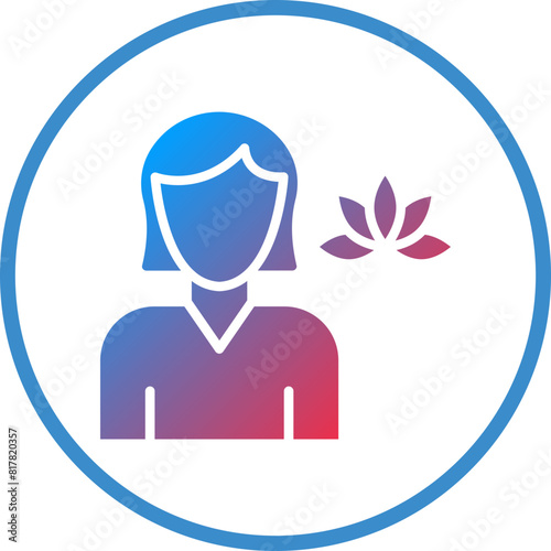 Massage Therapist Icon Style