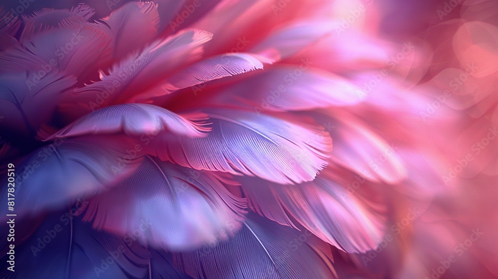 A pink flower with feather-like petals and a blurry background A pink flower with feather-like petals and a blurry background
