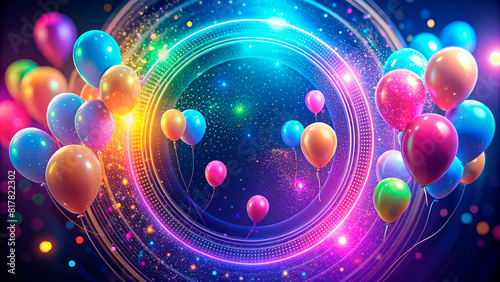 Abstract Background with Balloons