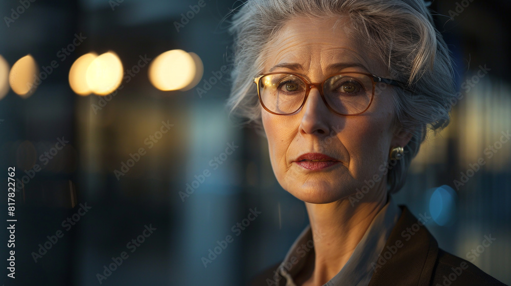 Portrait of mature businesswoman. Portrait of mature businesswoman.
