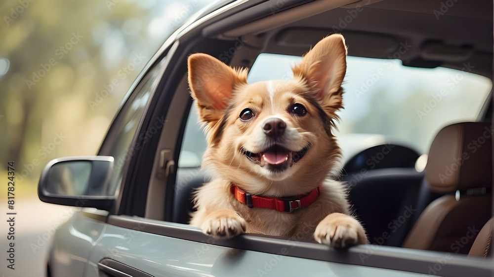 dog in car