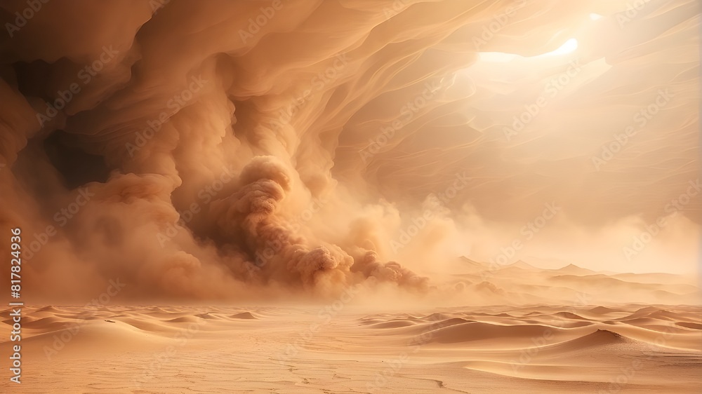 dramatic digital art of a sandstorm in the desert background dramatic digital art of a sandstorm in the desert background