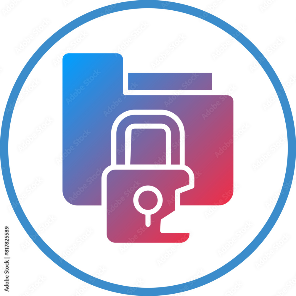 Personal Data Breach Icon Style Personal Data Breach Icon Style