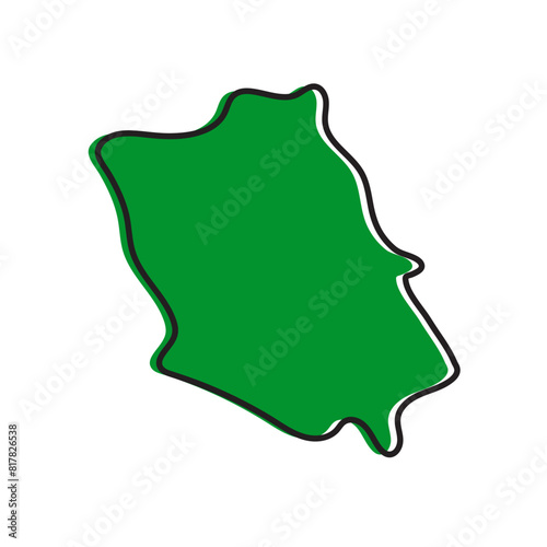 kalutara district of Sri lanka vector map illustration. Map Design