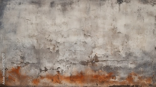 Rough concrete wall with weathered texture