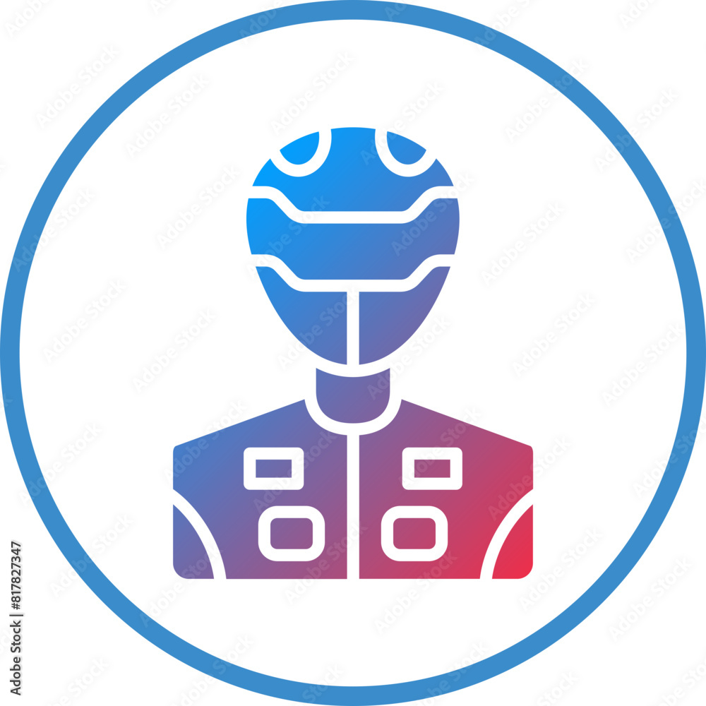 Fototapeta premium Racer Icon Style