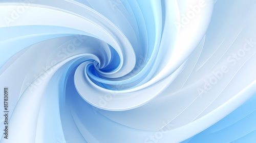 Digital technology transparent blue and white swirl poster background