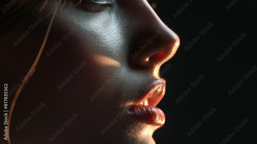 Luminous Perfection A Captivating Portrait of Refined Feminine Beauty