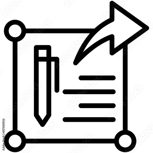 publisher line icon