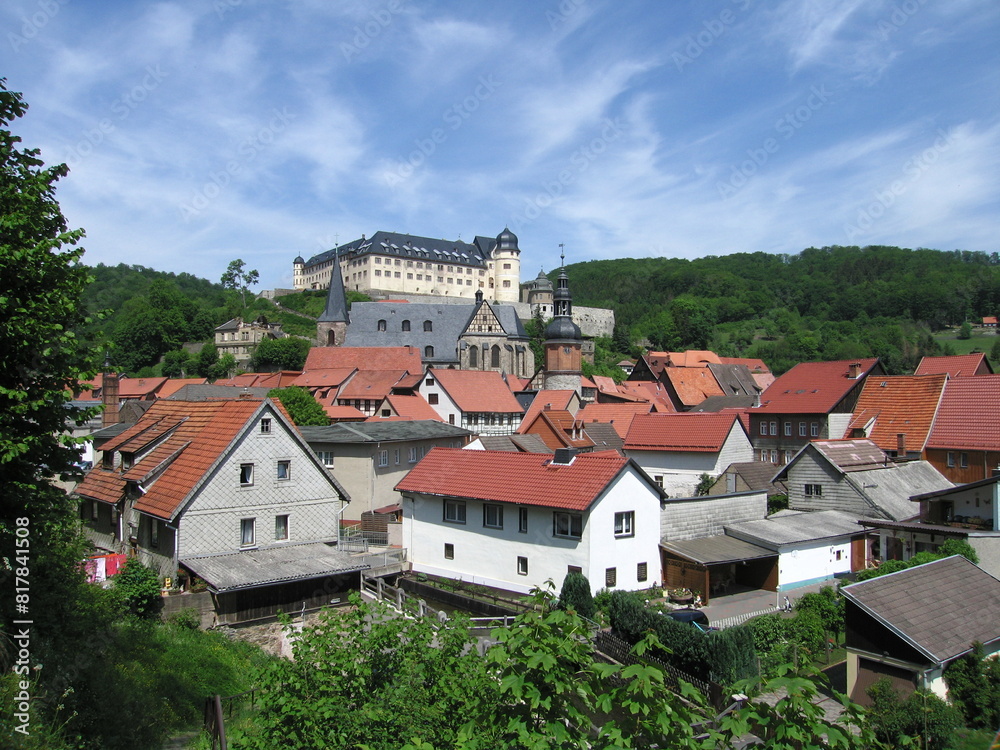 Blick auf das Schloss in Stolberg im Harz Blick auf das Schloss in Stolberg im Harz