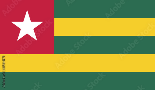 Free Download Illustration of the flag of Togo - GFXLoad