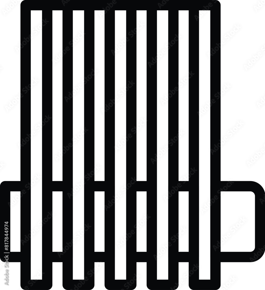 Simplistic line art icon of a beer mug, ideal for use in menus, apps, and designs Simplistic line art icon of a beer mug, ideal for use in menus, apps, and designs