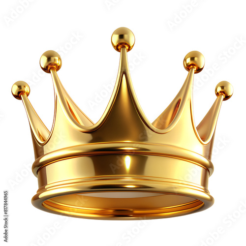 Fotografie Royal gold crown 3d rendering