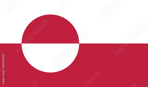 Free Download Illustration of the flag of Greenland - GFXLoad