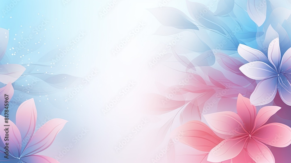 Soft gradient background with blurred floral elements Soft gradient background with blurred floral elements