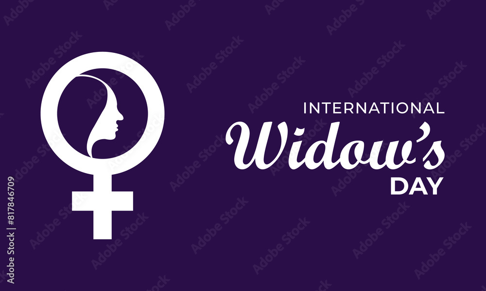 International Widow's Day on June 23. Widows Day Poster, banner, card. Holiday concept. template for background. Jpeg image. International Widow's Day on June 23. Widows Day Poster, banner, card. Holiday concept. template for background. Jpeg image.