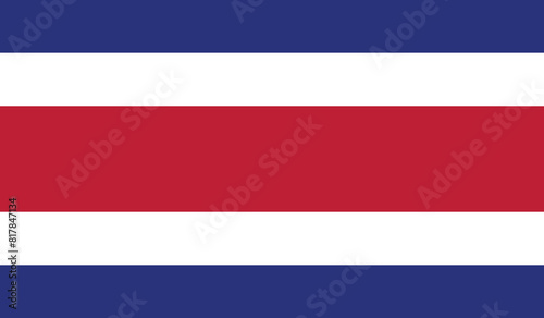 Illustration of the flag of Costa Rica