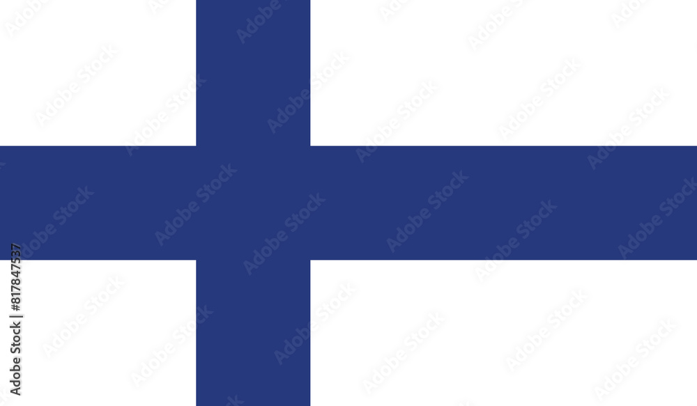 Illustration of the flag of Finland Illustration of the flag of Finland