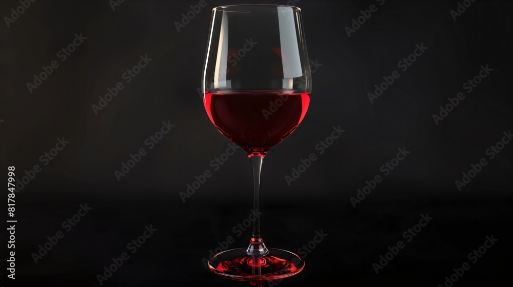 Naklejka premium Red vine on Black background