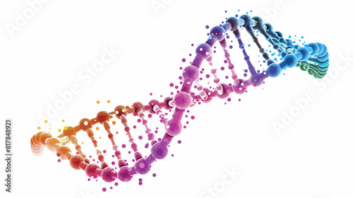 DNA or deoxyribonucleic acid molecule carrying geneti photo