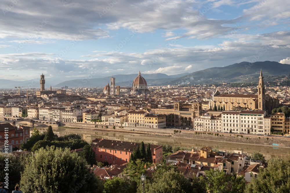 Obraz premium Scenic aerial view of Florence, Italy.