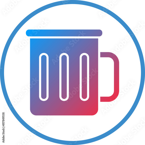 Metal Mug Icon Style